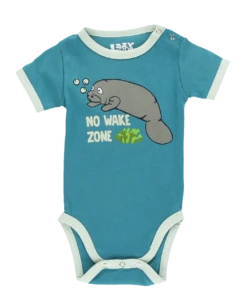 Manatee No Wake Zone Infant Creeper Onesie -Lazyone Shop CR441 WEB FL1F01zz 98544.1697039106