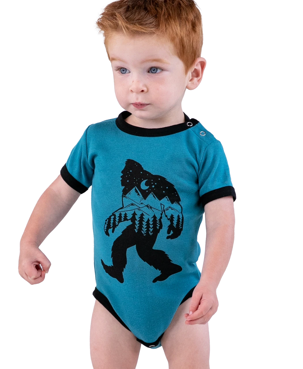 Mountain Bigfoot Infant Onesie Creeper 1 Mountain Bigfoot Infant Onesie Creeper