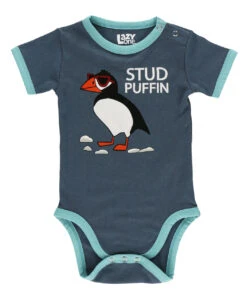 Stud Puffin Blue Infant Creeper