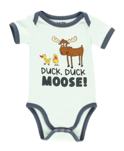 Duck Duck Moose Blue Infant Onesie Creeper