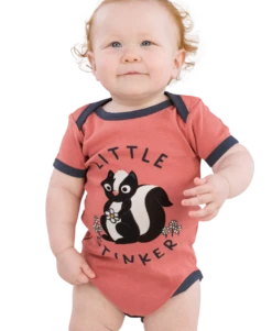 Little Stinker Infant Pink Skunk Onesie Creeper