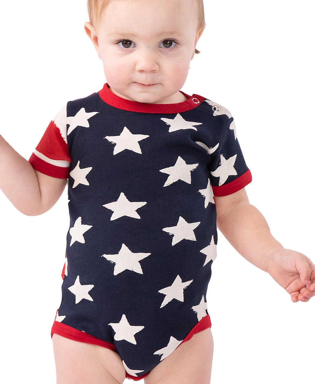 Stars & Stripes Infant Creeper Onesie 1 Stars & Stripes Infant Creeper Onesie