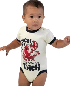 Pinch To Grow An Inch Infant Lobster Creeper Onesie