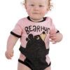 Bear Hug Pink Infant Creeper Onesie