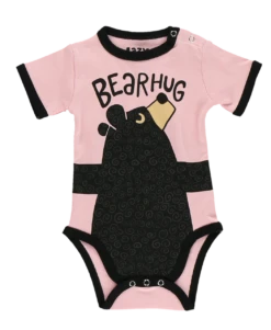 Bear Hug Pink Infant Creeper Onesie -Lazyone Shop CR858A WEB FL1F02 02591.1697040090