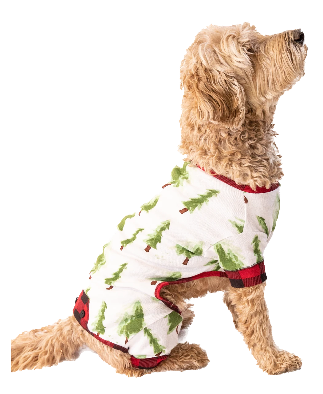 Evergreen Plaid Dog Onesie Flapjack 1 Evergreen Plaid Dog Onesie Flapjack