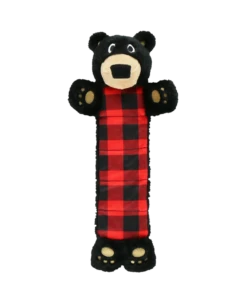 Plaid Bear Dog Toy