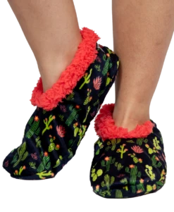 Cactus Fuzzy Feet Slipper