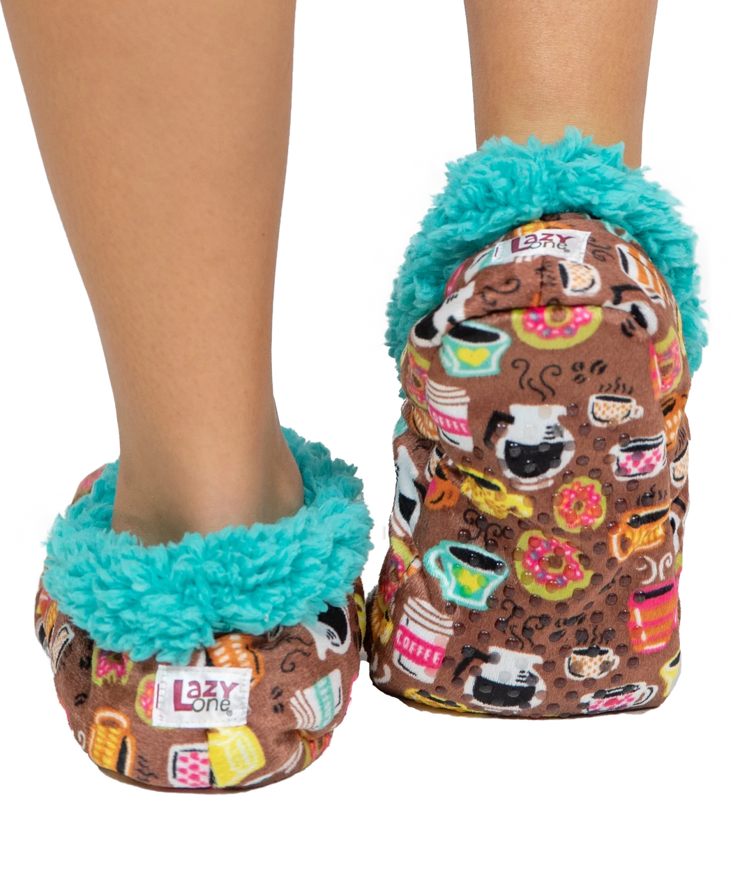 Latte Sleep Coffee Fuzzy Feet Slipper 2 Latte Sleep Coffee Fuzzy Feet Slipper - Image 2