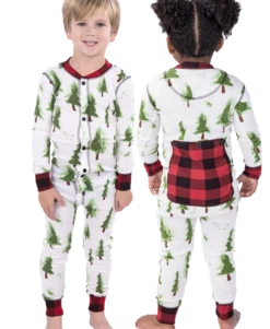 Evergreen Plaid Kid Onesie Flapjack
