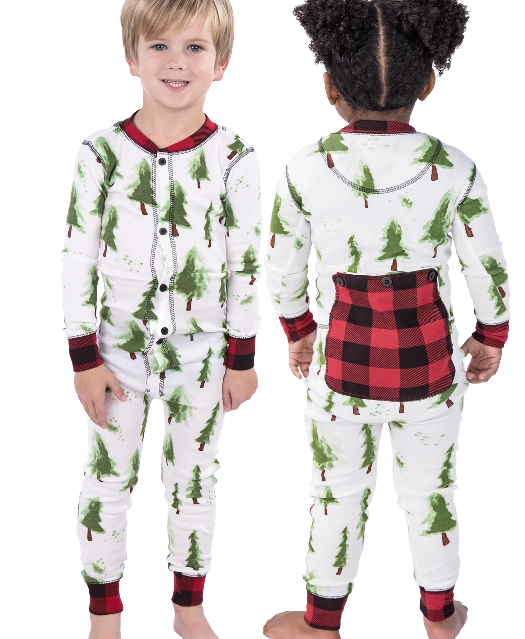 Evergreen Plaid Kid Onesie Flapjack 1 Evergreen Plaid Kid Onesie Flapjack