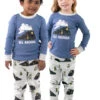 All Aboard Blue Kid's Long Sleeve PJ's