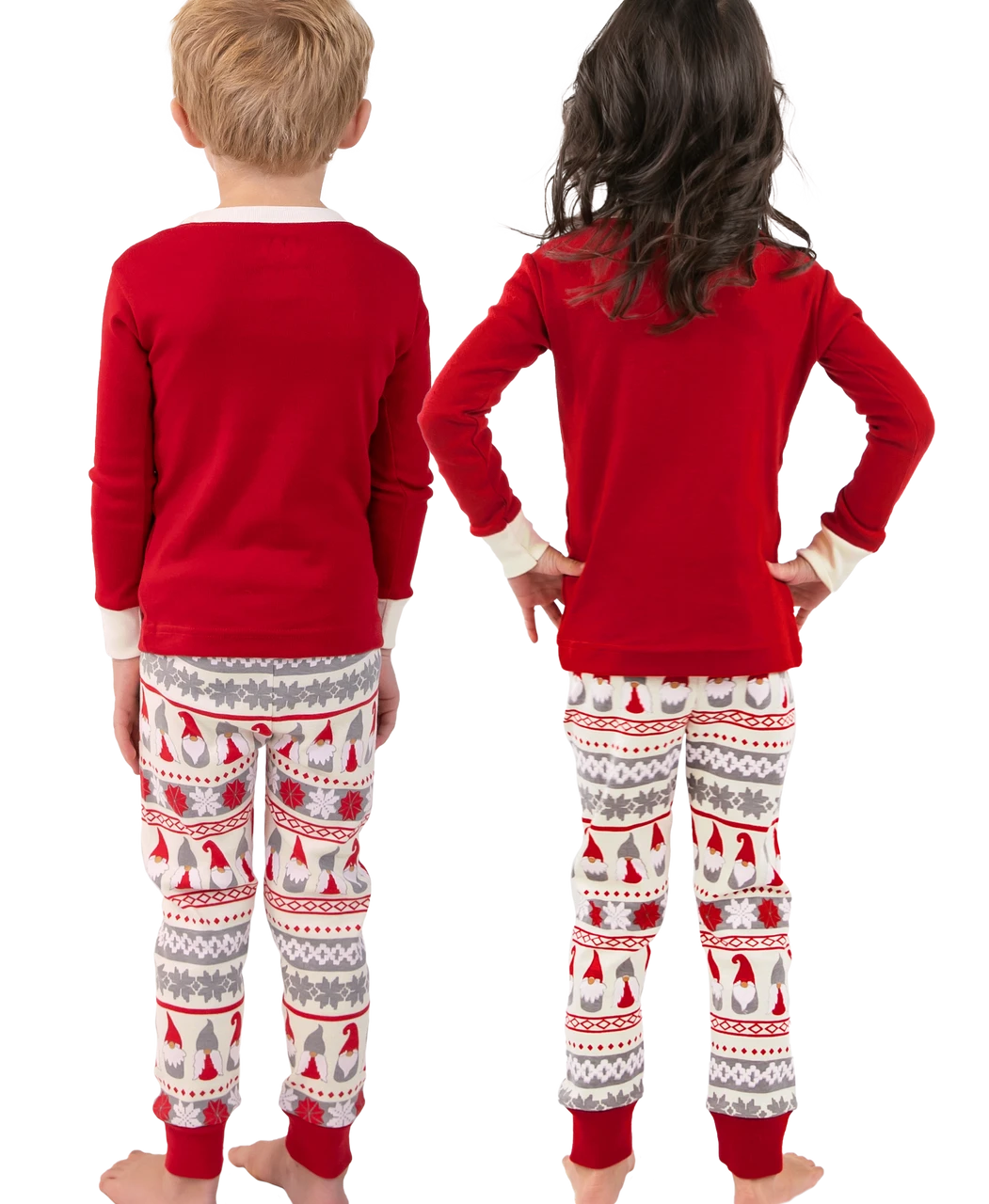 Gnome For The Holidays Kid's Long Sleeve PJ's 2 Gnome For The Holidays Kid's Long Sleeve PJ's - Image 2
