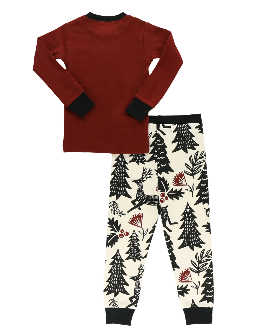 Silent Night Kid's Long Sleeve Deer PJ's 4 Silent Night Kid's Long Sleeve Deer PJ's - Image 4