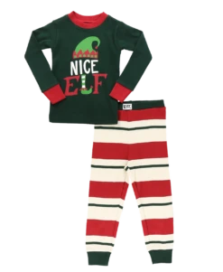 Nice Elf Kid's Long Sleeve PJ's -Lazyone Shop KID421a WEB FL1F01 61249.1697033548