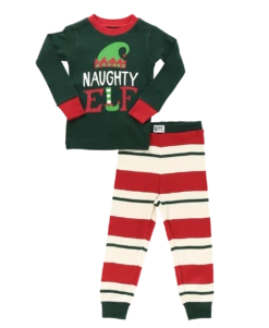 Naughty Elf Kid's Long Sleeve PJ's 6 Naughty Elf Kid's Long Sleeve PJ's -Lazyone Shop KID421b WEB FL1F01 18259.1697033685