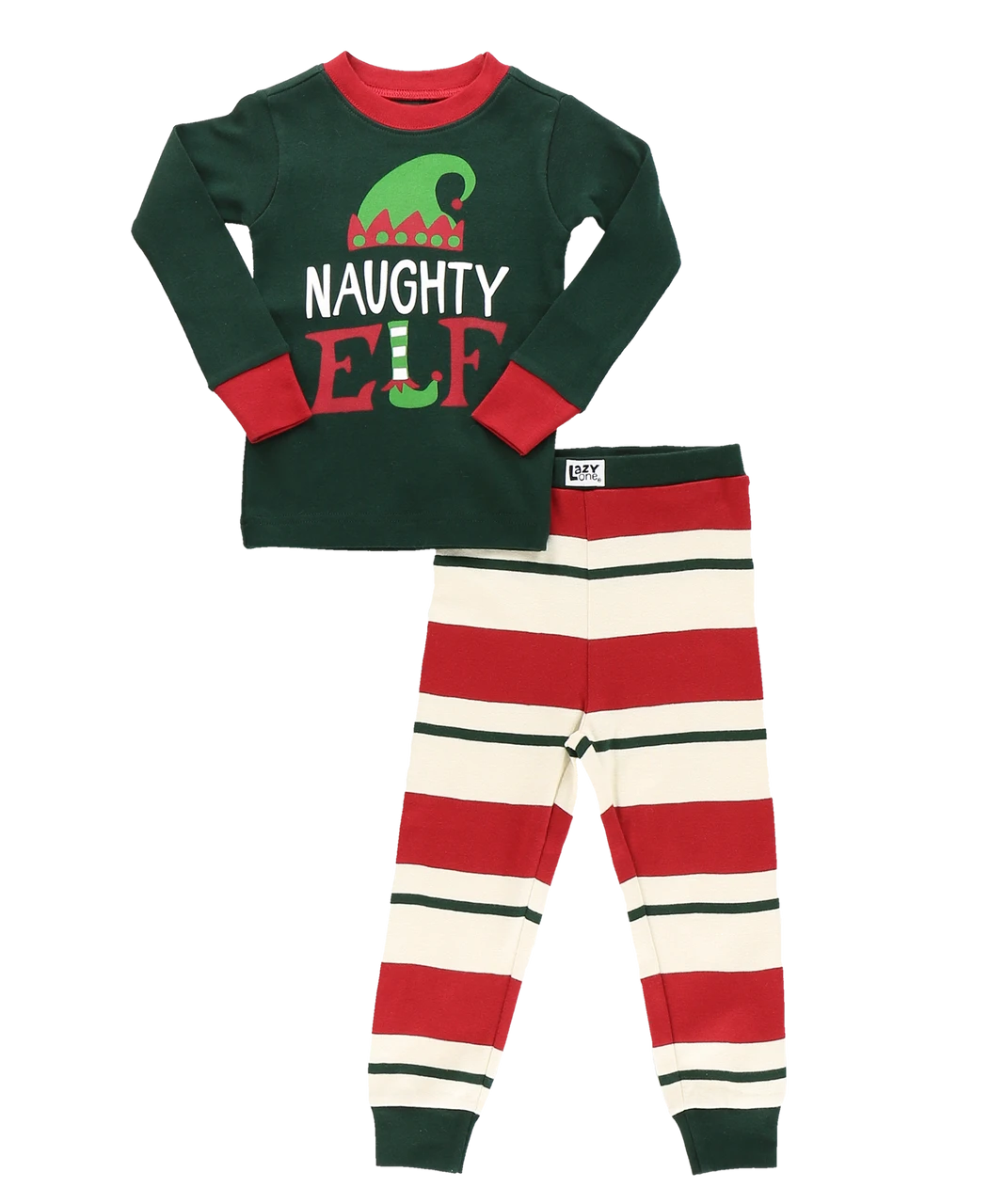 Naughty Elf Kid's Long Sleeve PJ's 3 Naughty Elf Kid's Long Sleeve PJ's - Image 3