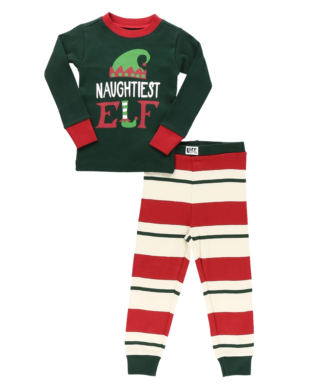 Naughtiest Elf Kid's Long Sleeve PJ's 3 Naughtiest Elf Kid's Long Sleeve PJ's - Image 3