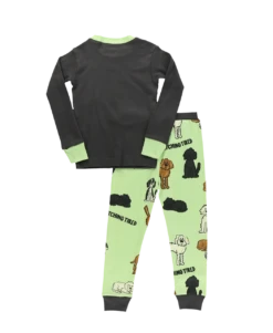 Fetching Tired Kid's Long Sleeve PJ's -Lazyone Shop KID907 WEB FL01B01 28729.1697038358