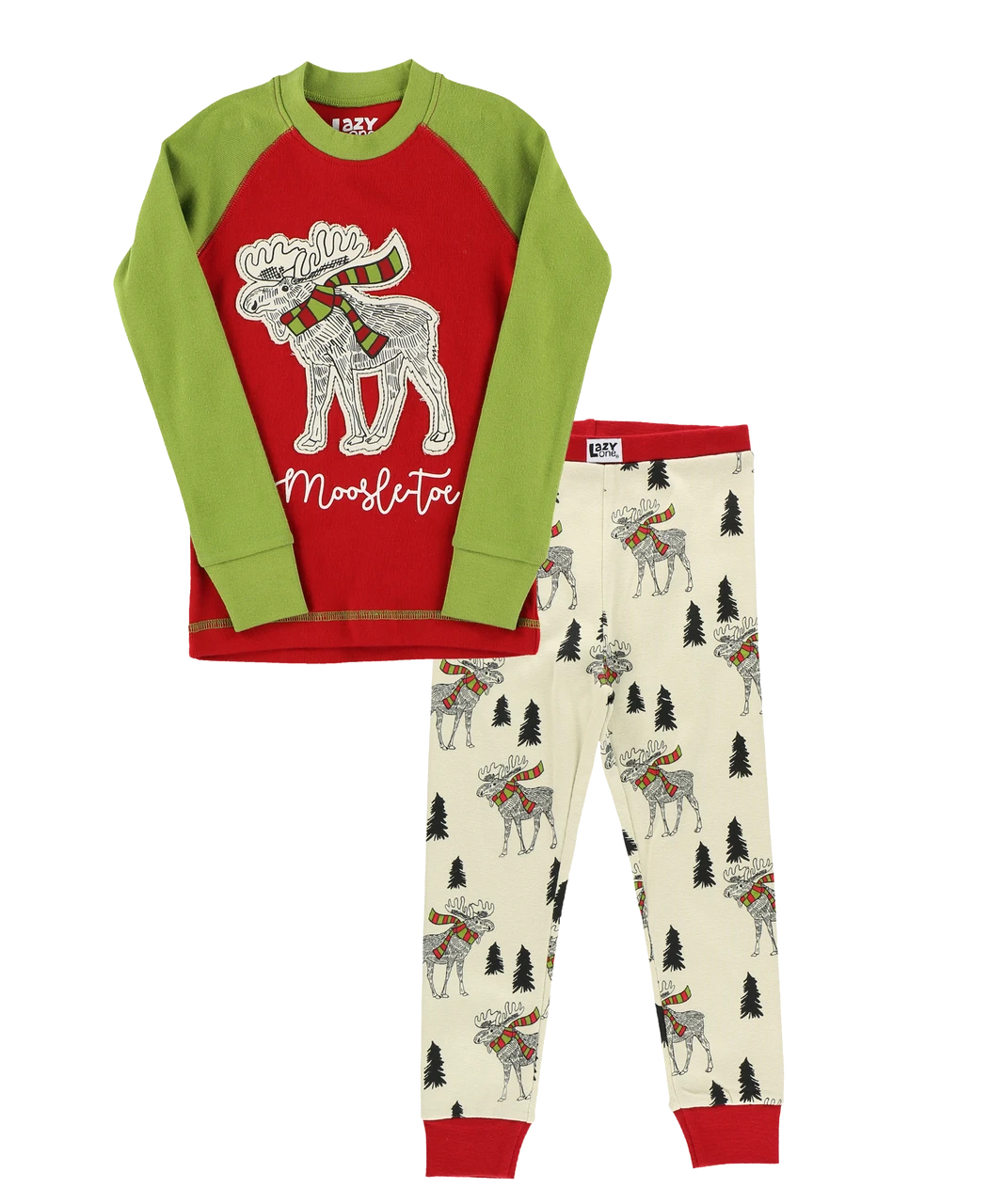 Moosletoe Kid's Long Sleeve PJ's 3 Moosletoe Kid's Long Sleeve PJ's - Image 3