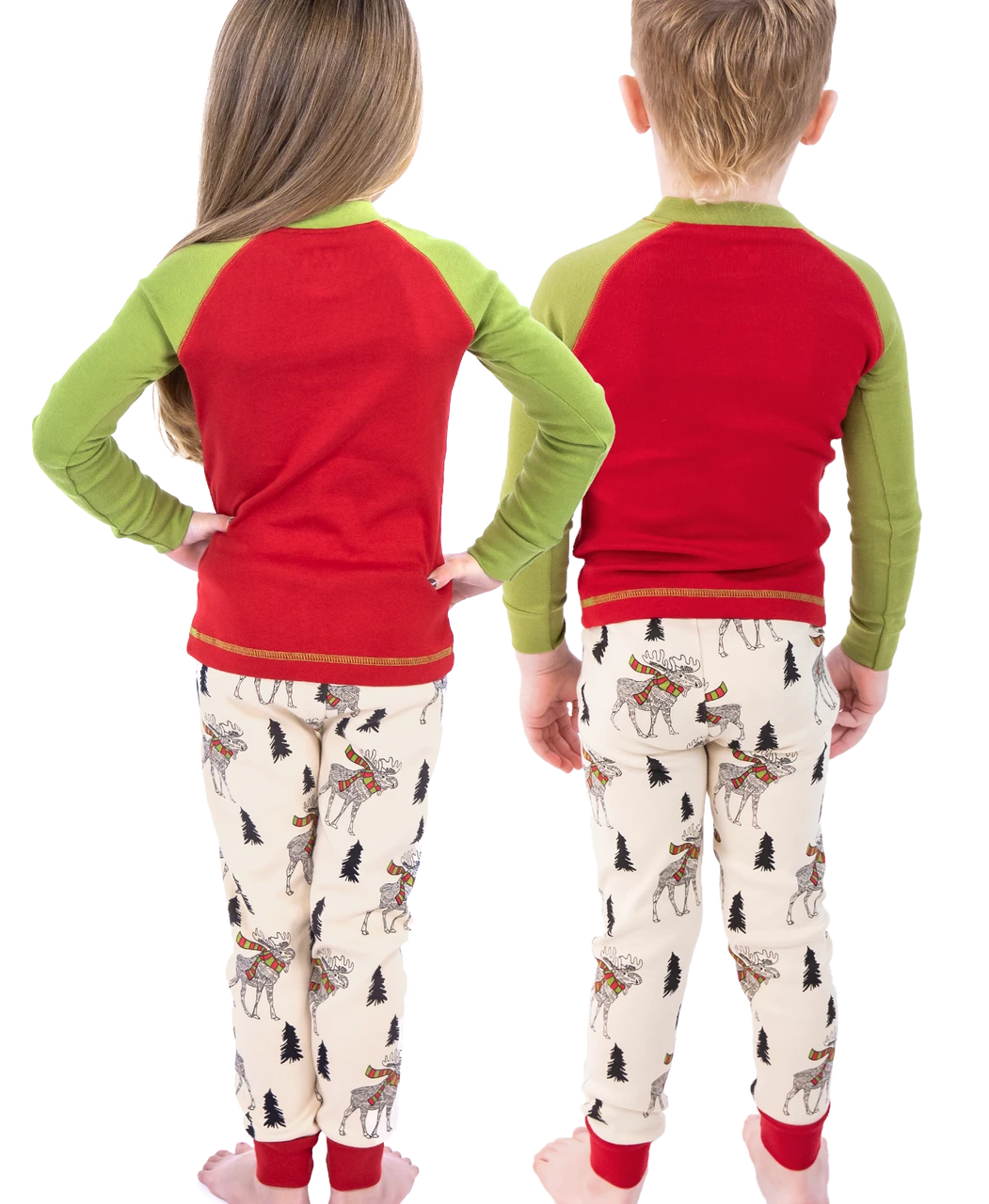Moosletoe Kid's Long Sleeve PJ's 2 Moosletoe Kid's Long Sleeve PJ's - Image 2
