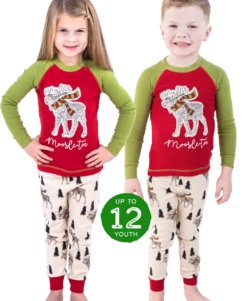 Moosletoe Kid's Long Sleeve PJ's