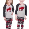 Cabin Moose Kid's Long Sleeve PJ's