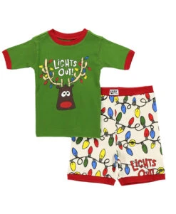 Lights Out Kid's PJ Short Set -Lazyone Shop KSS394 AMZ MS1F01 33054.1697033361