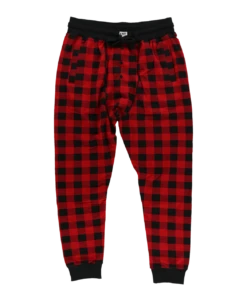 Red Plaid Men's Long Johns -Lazyone Shop LJ140 WEB FL1F01 copy 81189.1697037501