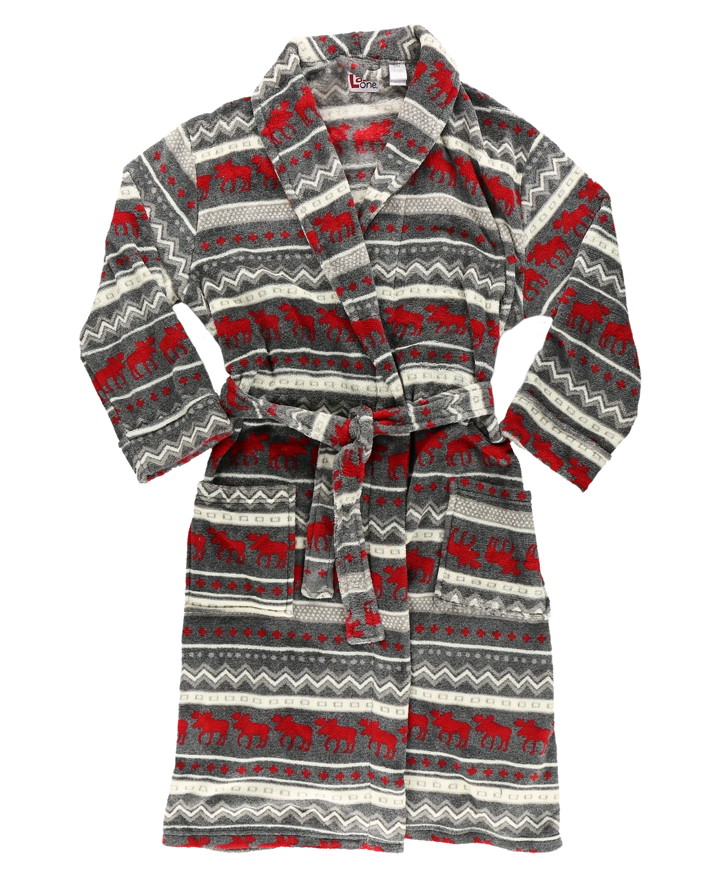 Cabin Moose Men's Bathrobe 3 Cabin Moose Men's Bathrobe - Image 3
