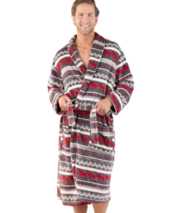Cabin Moose Men's Bathrobe