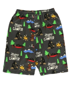 Happy Camper Men's Pajama Shorts -Lazyone Shop MS316 WEB FL1B01 76333.1697039382
