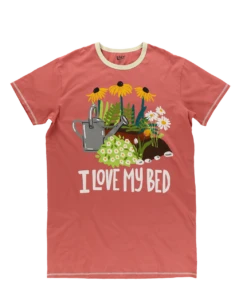 I Love My Bed Plant Nightshirt -Lazyone Shop NS890 WEB FL1 F01 28328.1697034981
