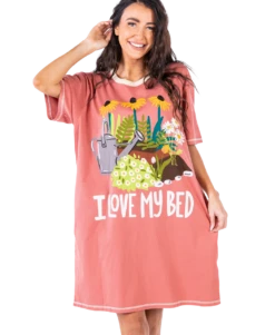 I Love My Bed Plant Nightshirt