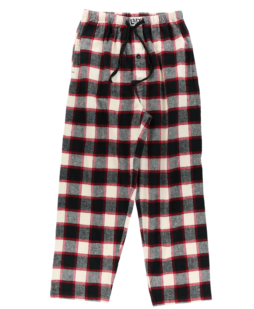 Black Plaid Men's Flannel PJ Pants 3 Black Plaid Men's Flannel PJ Pants - Image 3
