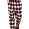 Black Plaid Men's Flannel PJ Pants