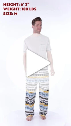 Hanukkah Men's PJ Pant -Lazyone Shop PP853 THUMBNAIL 24589.1697034967