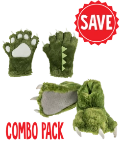 Green Dino Kid And Adult Combo Pack