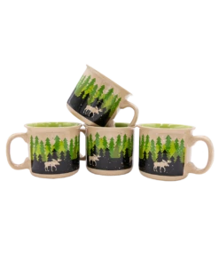 Forest Ceramic Mug 4 Pack