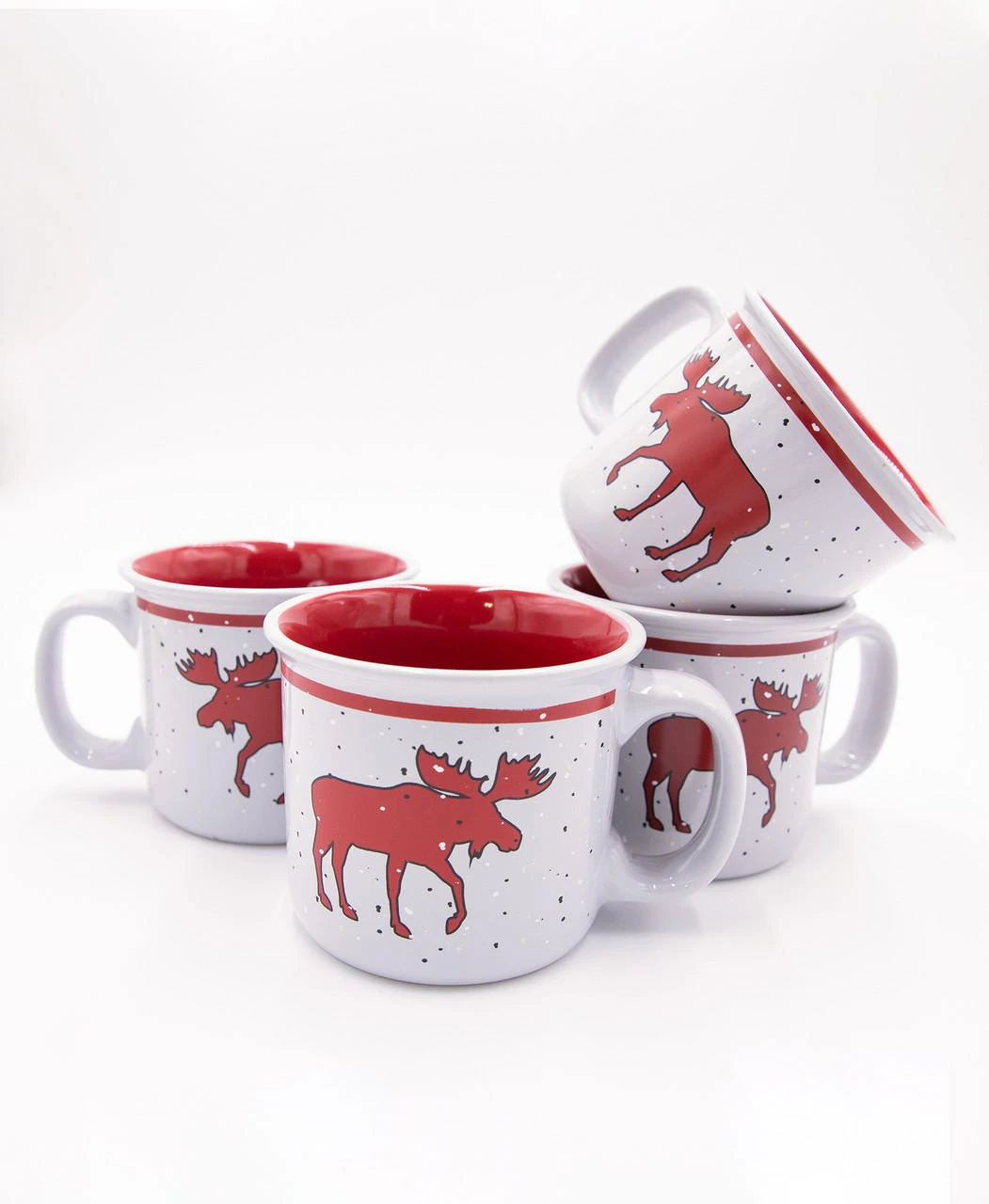 Cabin Moose Ceramic Mug 4 Pack 1 Cabin Moose Ceramic Mug 4 Pack