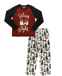 Silent Night Men's Long Sleeve Pajama Set 7 Silent Night Men's Long Sleeve Pajama Set -Lazyone Shop QMS0416 WEB FL1F01 76817.1697039936