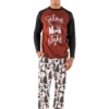 Silent Night Men's Long Sleeve Pajama Set