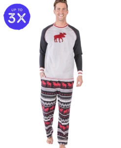 Cabin Moose Men's PJ Set