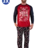 Candy Cane Men's Christmas Long Sleeve PJ Set