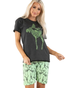 Moosely Wild Women's Bermuda Short Set