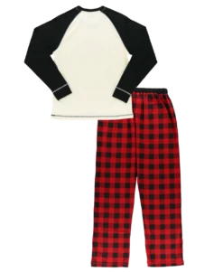 Moose Plaid Women's Regular Fit Long Sleeve PJ Set 7 Moose Plaid Women's Regular Fit Long Sleeve PJ Set -Lazyone Shop QWS0140 WEB FL1B01 26080.1697036210