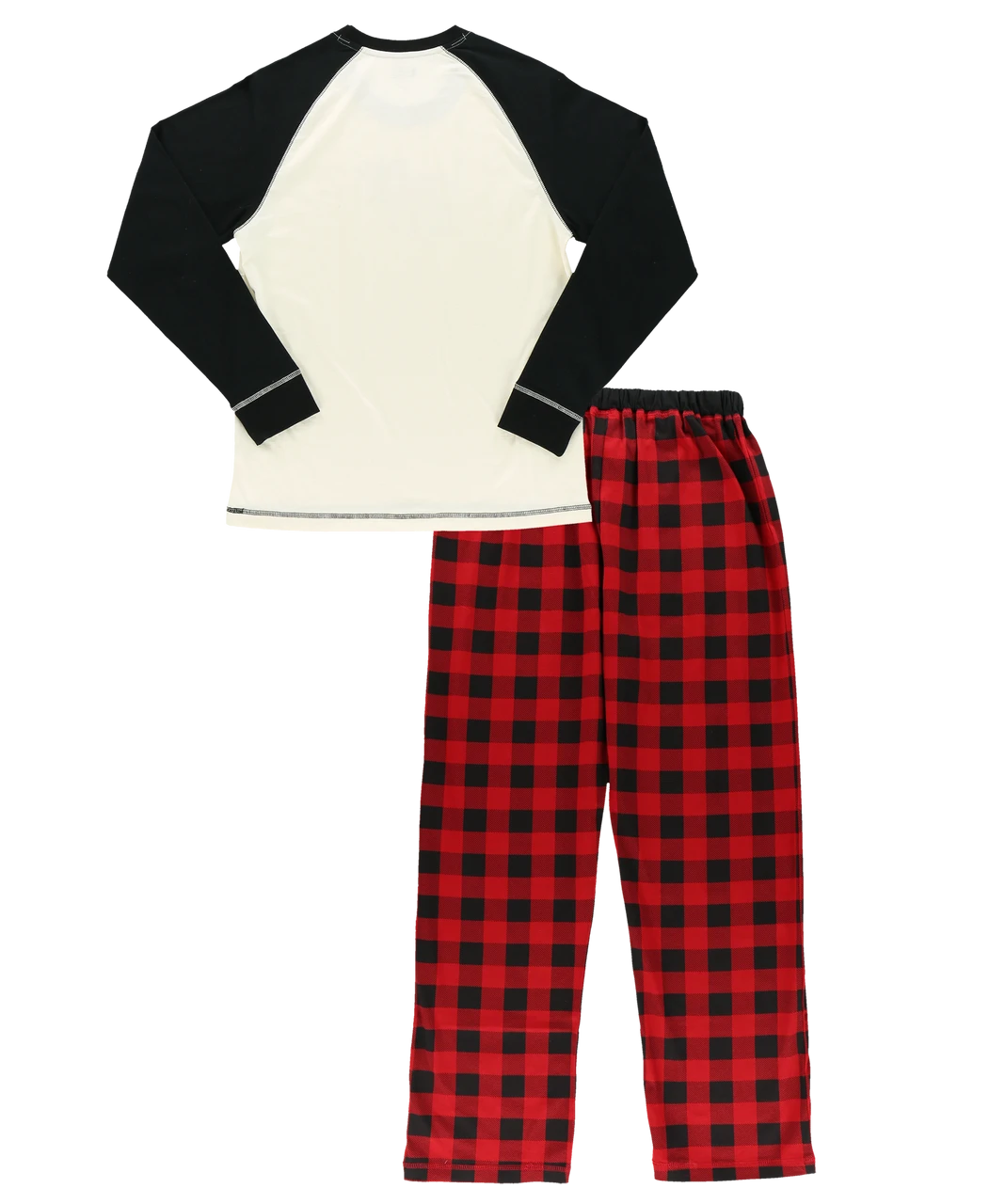 Moose Plaid Women's Regular Fit Long Sleeve PJ Set 4 Moose Plaid Women's Regular Fit Long Sleeve PJ Set - Image 4