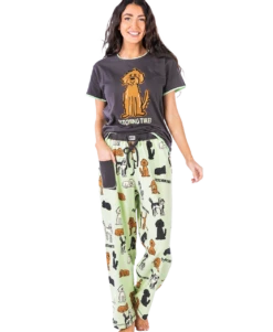 Fetching Tired Women's Regular Fit Dog PJ Set