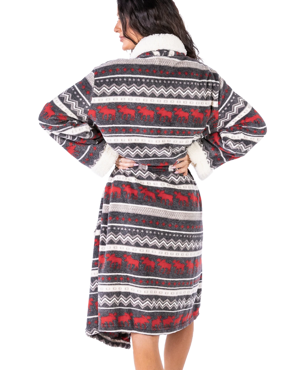 Cabin Moose Women's Bathrobe 2 Cabin Moose Women's Bathrobe - Image 2