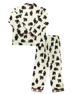 Family Bear Women's Button Down Pajama Set 8 Family Bear Women's Button Down Pajama Set -Lazyone Shop SET402 WEB FL1B01 82288.1697039538